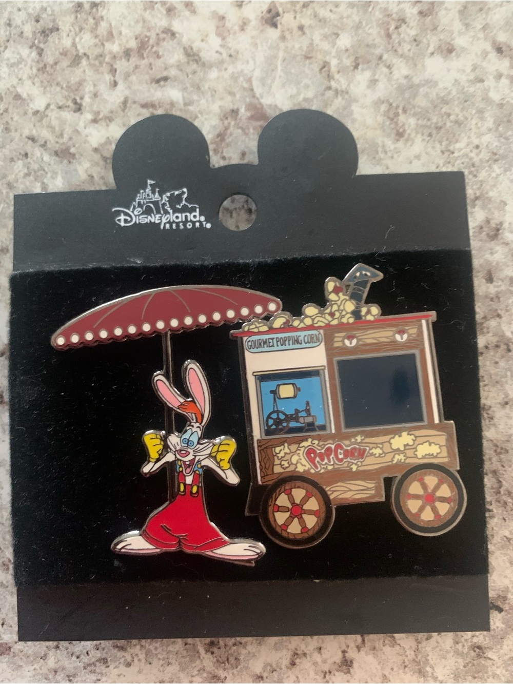 Roger Rabbit and Popcorn Vendor Cart 2 pc Disney Pin Set
